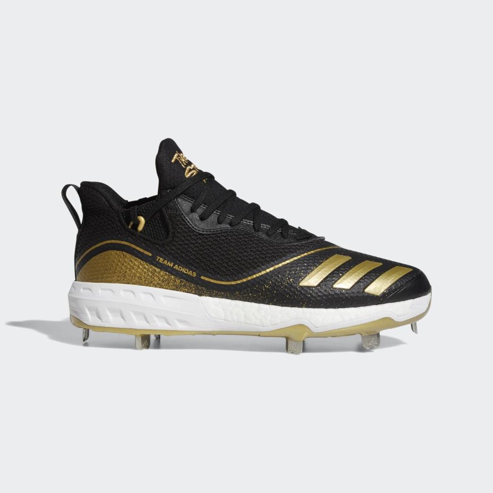 Adidas Men's Icon V Baseball Cleats Black/White/Gold Metal Ireland G28237